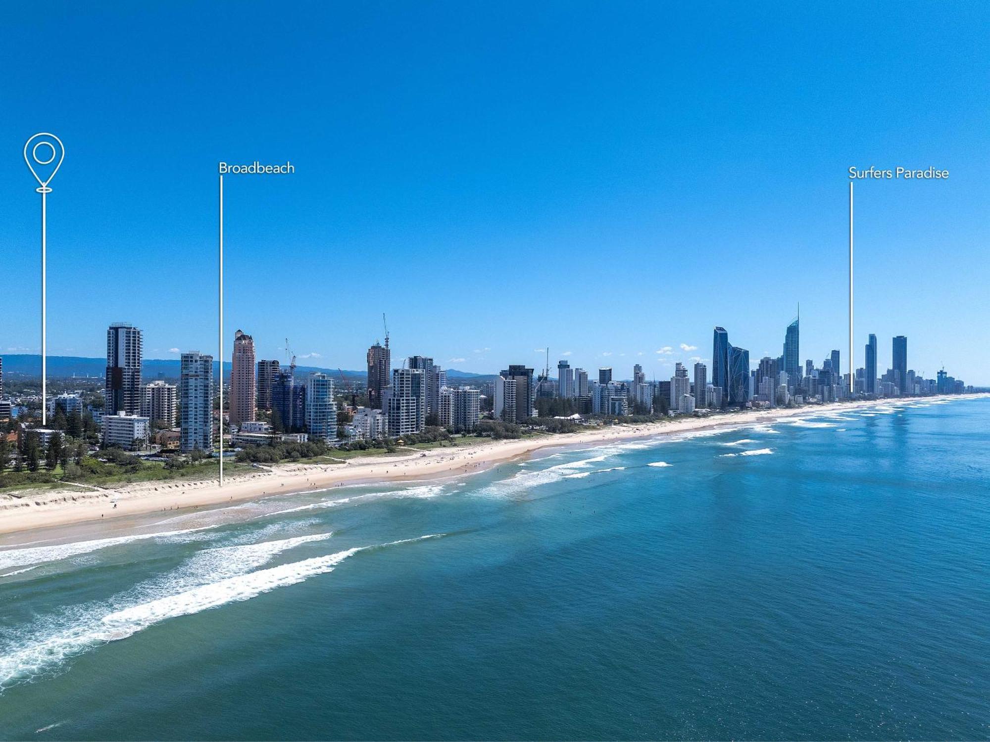 Hi Ho Beach Apartments On Broadbeach Gold Coast Exteriér fotografie